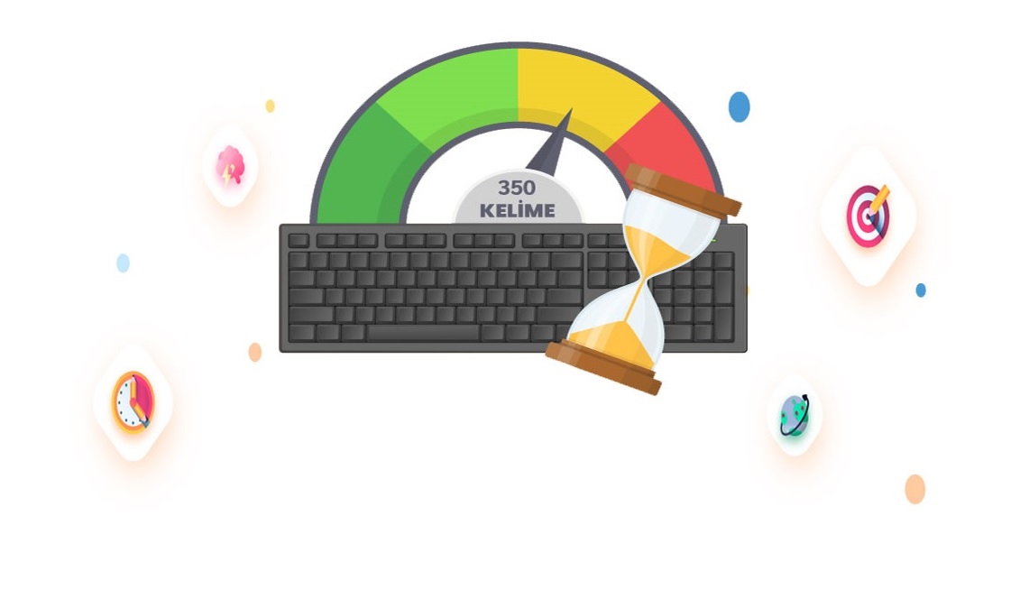 Katip Online klavye hız testi çalışma ekranı